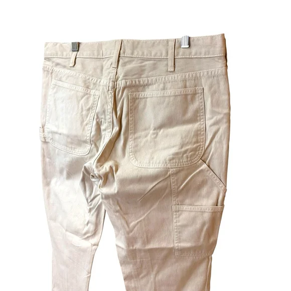 Ralph Lauren Purple Label Work Wear Pants Double Knee 12 (35x33) Tan Denim *READ - Picture 9 of 15